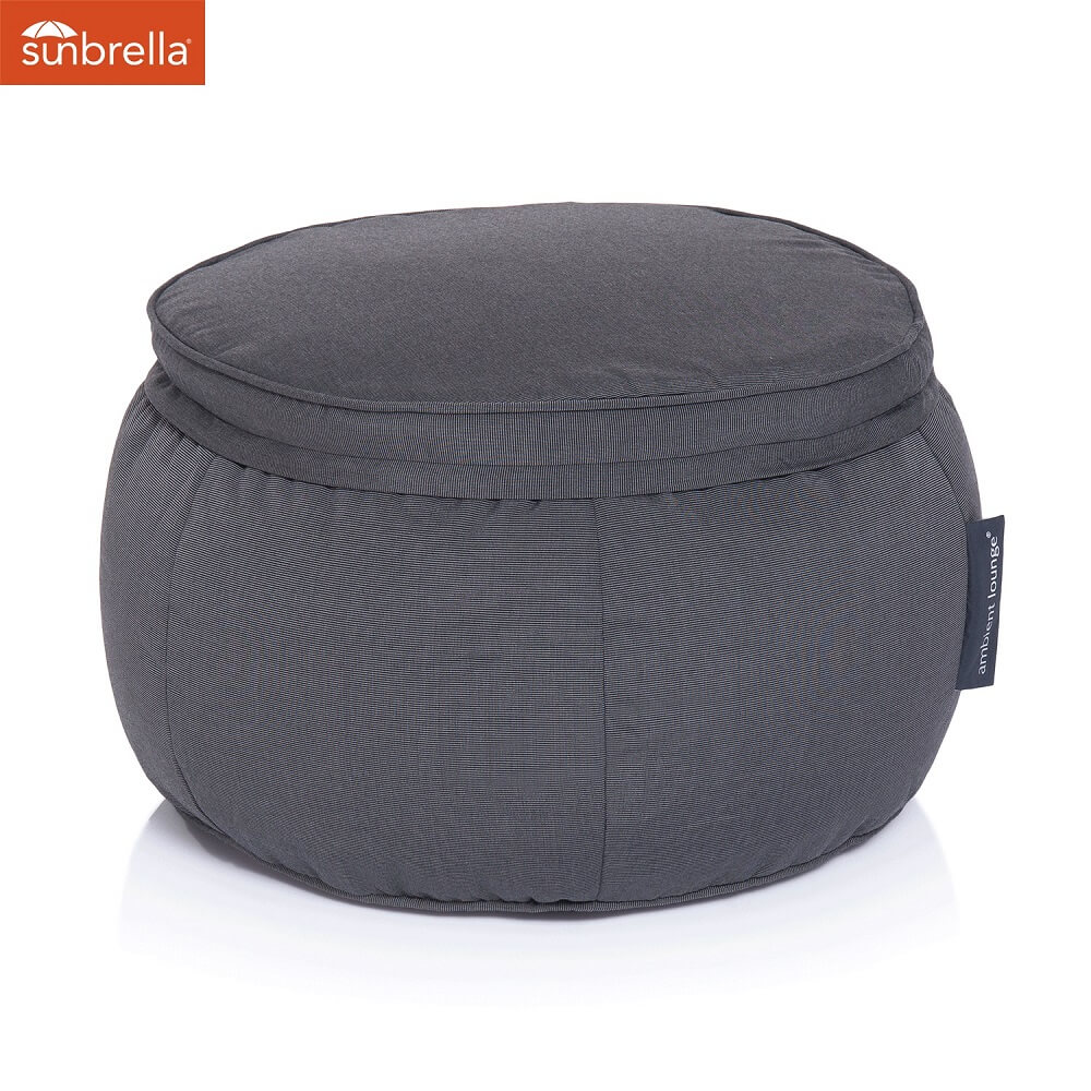 Wing Ottoman - Black Rock